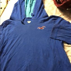 Hollister long sleeve hooded tee